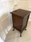 Victorian Figured Walnut Floral Marquetry Inlaid Bedside Cabinet, 1880s 8