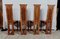 Cathedral Style Mahogany Dining Chairs, 20th Century, Set of 4 7