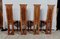 Cathedral Style Mahogany Dining Chairs, 20th Century, Set of 4, Image 7