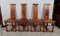 Cathedral Style Mahogany Dining Chairs, 20th Century, Set of 4, Image 1