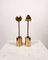 Aniara Candlesticks in Brass by Pierre Forssell for Skultuna, 1960s, Set of 2 1