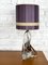 Lámpara de mesa de cristal de Val Saint Lambert, años 50, Imagen 5