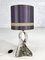 Lámpara de mesa de cristal de Val Saint Lambert, años 50, Imagen 1