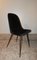 Black Velvet Dining Chairs, Italy, 1960s, Set of 4, Image 3