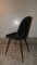 Black Velvet Dining Chairs, Italy, 1960s, Set of 4, Image 8