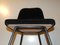 Black Velvet Dining Chairs, Italy, 1960s, Set of 4, Image 12