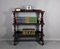 19th Century Mahogany Serving Table with Shelves 2