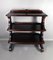 19th Century Mahogany Serving Table with Shelves 11