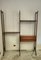 Vintage Wooden Bookcase with 2 Shelves and 2 Drawers, Italy, 1960s, Image 9