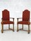 Louis XIII Style Chairs in Wood and Fabric, Set of 8 8