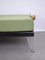 Sofá cama con funda de tela verde de Fred Ruf para Wohnbedarf Ag, Suiza, años 50, Imagen 15