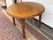 Round Extendable Table in Oak Veneer with Wood Base, 1970s 6