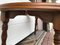 Tavolo rotondo allungabile impiallacciato in quercia con base in legno, anni '70, Immagine 10