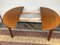 Round Extendable Table in Oak Veneer with Wood Base, 1970s 8