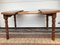 Round Extendable Table in Oak Veneer with Wood Base, 1970s, Image 17