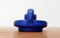 Mid-Century German Minimalist Cobalt Blue Candle Holder from Hartwig Heyne Pottery, 1960s 2