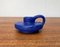 Mid-Century German Minimalist Cobalt Blue Candle Holder from Hartwig Heyne Pottery, 1960s 9