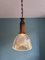 Grande Lampe à Suspension Holophane en Verre Transparent, 1920s 8