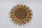 Mid-Century Modern Sunburst Golden Wall Mirror, France, 1960s 7