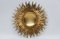 Mid-Century Modern Sunburst Golden Wall Mirror, France, 1960s 2