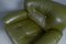 Green Leather Armchairs, Italy, 1960s, Set of 2 8