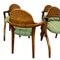 Chaises Mid-Century avec Finitions Bronze, Espagne, Set de 4 3