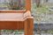 Set of Model S11 Saddle Dining Chairs in Cognac Leather by Pierre Chapo, 1960s 8