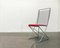 Postmoderne rote Kreuzschwinger Stuhlauflage von Till Behrens, 1980er, 4er Set 6