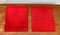 Postmoderne rote Kreuzschwinger Stuhlauflage von Till Behrens, 1980er, 4er Set 11