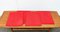 Postmoderne rote Kreuzschwinger Stuhlauflage von Till Behrens, 1980er, 4er Set 10