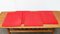 Cojín de silla Kreuzschwinger posmoderno en rojo de Till Behrens, años 80. Juego de 4, Imagen 18