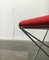 Cojín de silla Kreuzschwinger posmoderno en rojo de Till Behrens, años 80. Juego de 4, Imagen 7