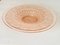 Art Deco Glass Dish / Vide-Poche with Pink Glass Rond Pattern France, 1940s 6