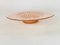 Art Deco Glass Dish / Vide-Poche with Pink Glass Rond Pattern France, 1940s 10