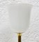 French Art Deco Table Lamp Brass and Opaline, 1930s, Image 5