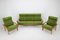 Vintage Czechoslovakia Living Room Set in Beech, 1970s, Set of 3 2