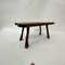 Table d'Appoint Brutaliste en Bois, 1970s 7