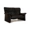 Corsica 2-Seater Sofa in Black Leather from Koinor 6