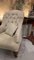 19th Century Upholstered English Armchair with Buttoned Back, Image 4