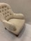 19th Century Upholstered English Armchair with Buttoned Back, Image 15