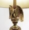 Mid-Century American Eagle Table Lamps in Ceramic and Brass, 1950s, Set of 2, Image 8