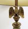 Mid-Century American Eagle Table Lamps in Ceramic and Brass, 1950s, Set of 2 7