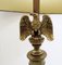 Mid-Century American Eagle Table Lamps in Ceramic and Brass, 1950s, Set of 2, Image 7