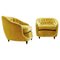 Mid-Century Velvet Armchairs in the style of Gio Ponti by Gio Ponti, 1950s, Set of 2 1