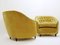 Mid-Century Velvet Armchairs in the style of Gio Ponti by Gio Ponti, 1950s, Set of 2, Image 2