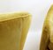 Mid-Century Velvet Armchairs in the style of Gio Ponti by Gio Ponti, 1950s, Set of 2 10