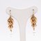 Bourbon Earrings in 14k Yellow Gold with Pearl, 800s, Set of 2 2