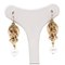 Orecchini Bourbon in oro giallo 14k con perla, 800, set di 2, Immagine 1