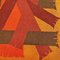 Tappeto Space Age a pelo corto rosso arancio marrone con motivi geometrici, Italia, anni '70, Immagine 14