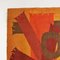 Italienischer Space Age Rot Orange Brauner Kurzflor Teppich mit Geometrischem Muster, 1970er 12